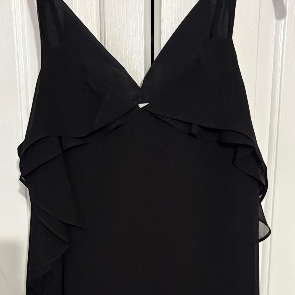 BCBGeneration Black Ruffle Mini Dress - Picture 2 of 4